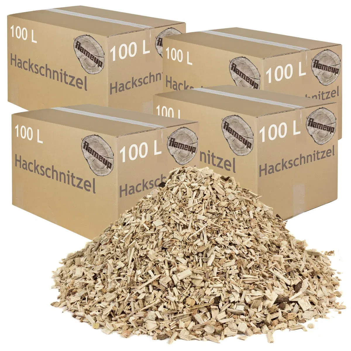 Gruba glebogryzarka do pieca, ściółka z kory do ogrodu, podwyższona grządka, podściółka, kotła drewniane, gruba, dekoracyjna osłona 100-500 l, flameup, ilość: 400 l