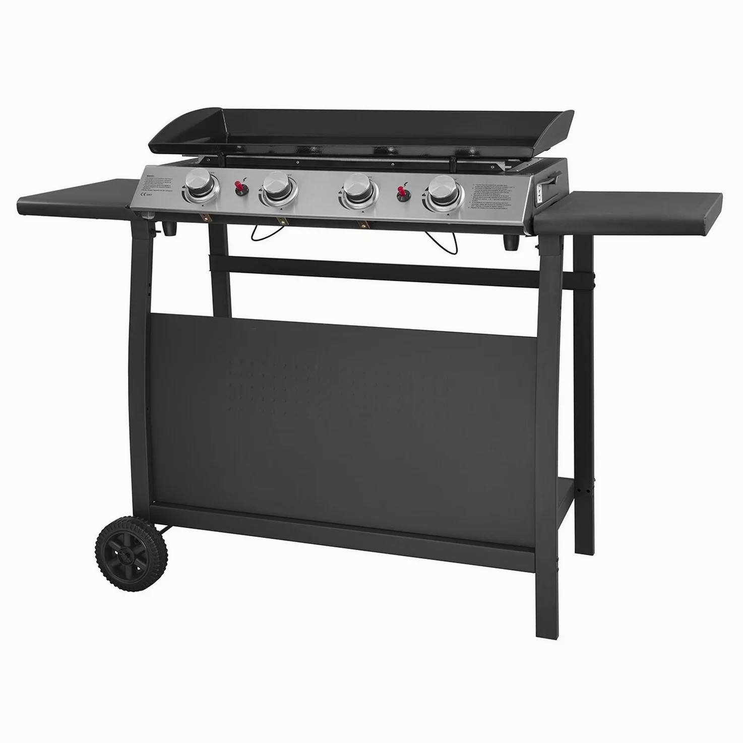 Happy Garden Gas-Plancha Valencia – 4 palniki, 10 kW + wózek