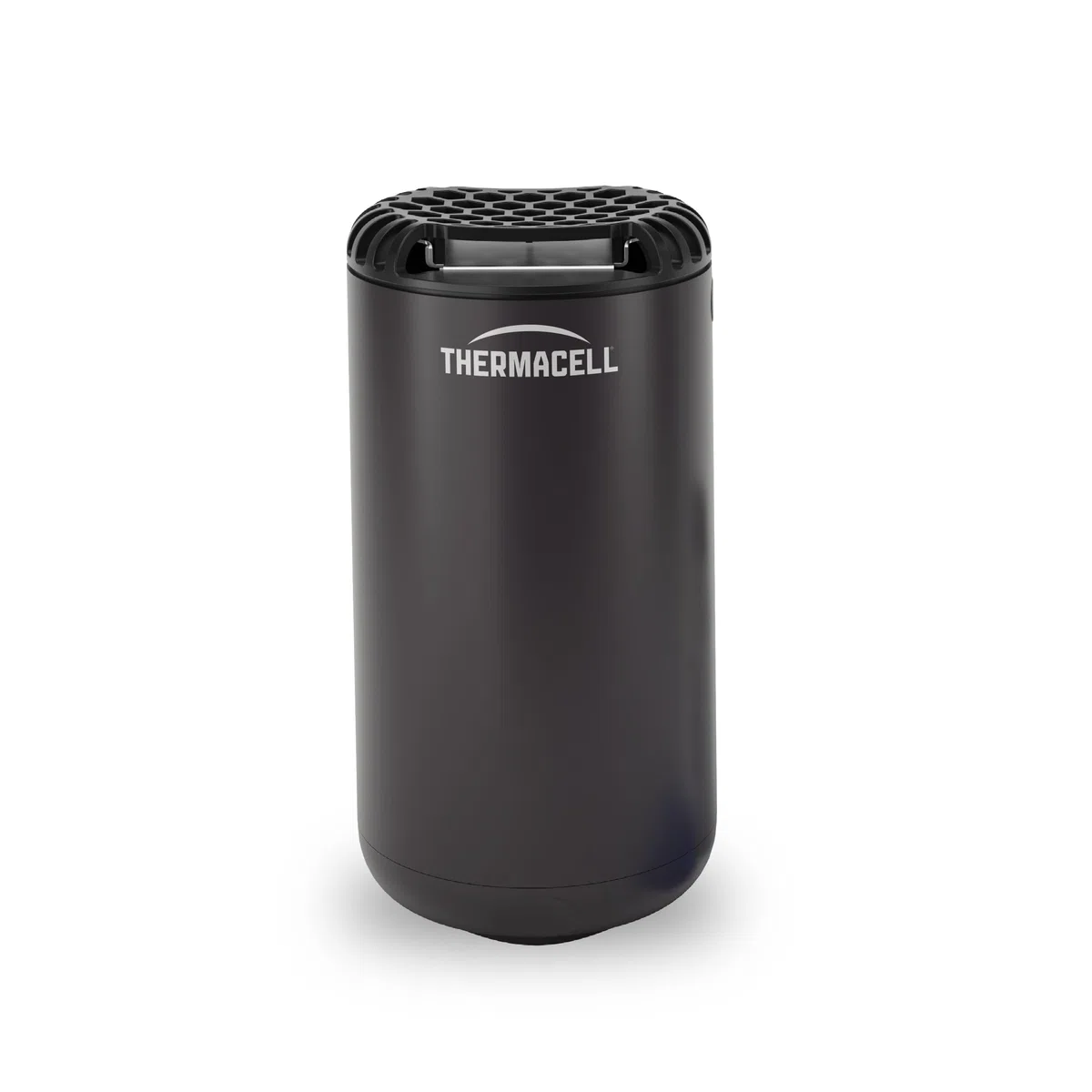 Thermacell Protect urządzenie podstawowe bez płytek z substancji czynnych, innowacyjna ochrona przed komarami, nowoczesne wzornictwo, do ogrodu, na taras, kemping, grafitowy