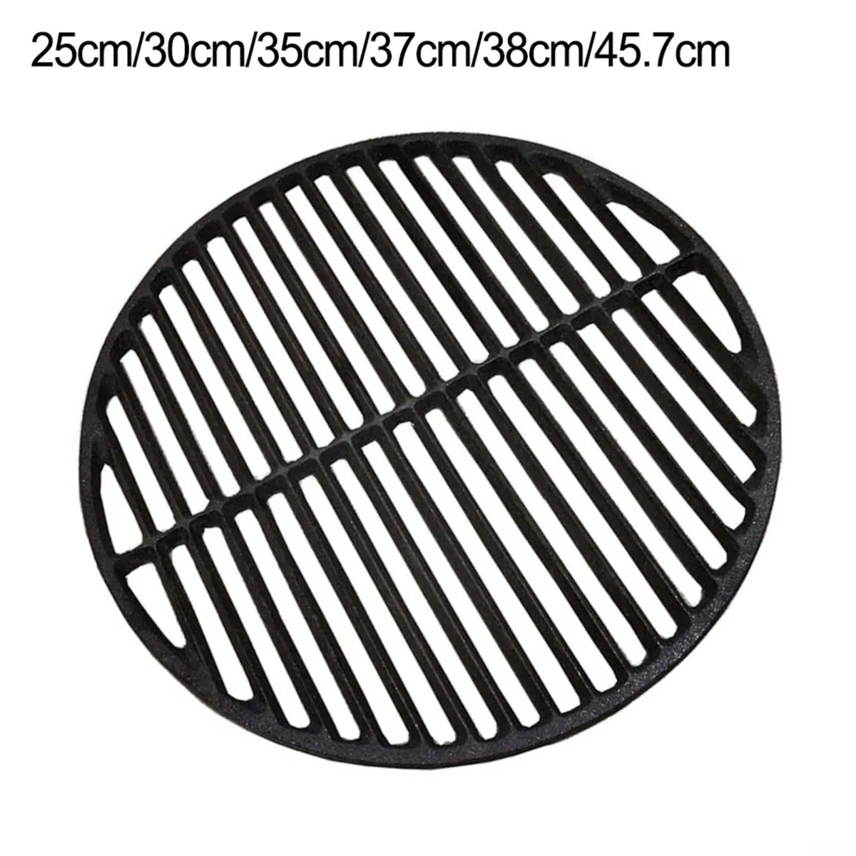 Wytrzymały okrągły żeliwny ruszt do grillowania na węgiel drzewny / gazowy łatwy do czyszczenia kratka do gotowania dostępna w rozmiarach 25 cm - 45,7 cm, idealny do grillowania na świeżym powietrzu