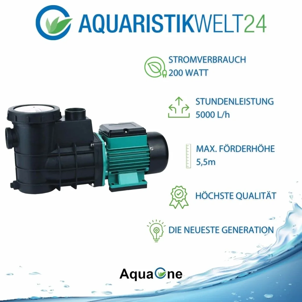 AquaOne Samozasysająca pompa basenowa HZS-200 200 W 5000 l/h