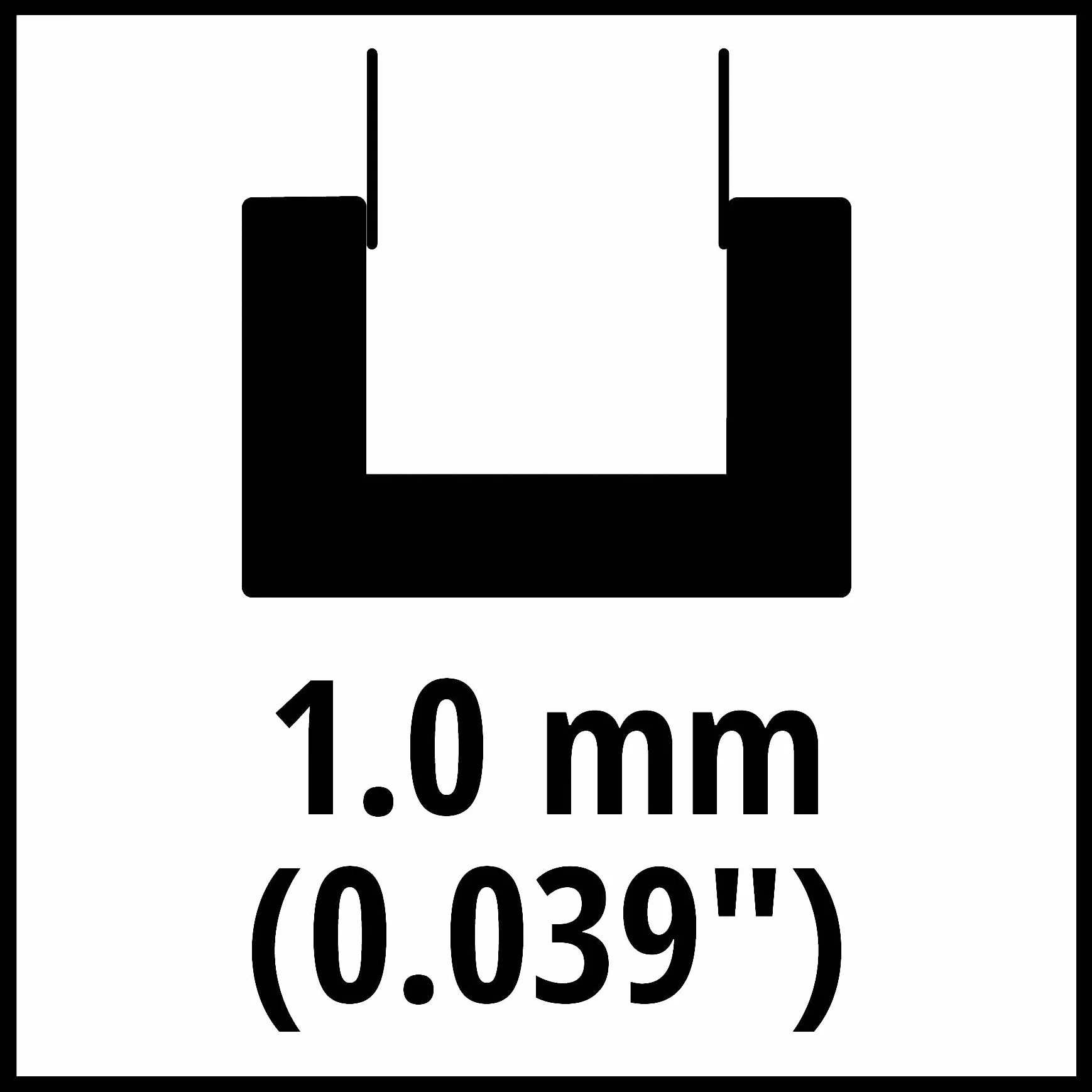 Oryginalny miecz zapasowy Einhell 15 cm (akcesoria do piły łańcuchowej, pasuje do akumulatorowej piły łańcuchowej Einhell GE-PS 18/15 Li BL, długość 15 cm, grubość 1,0 mm)