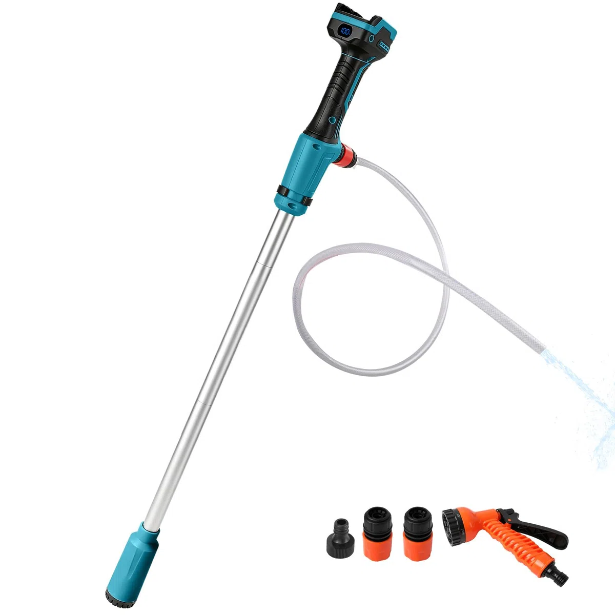 Bezprzewodowa pompka transferowa wody do Makita 18 V, przenośna pompa zanurzeniowa 2736 l/h i podnośnik 5 m, do ogrodu, stawu, łodzi, kampera, beczek przeciwdeszczowych, bez baterii