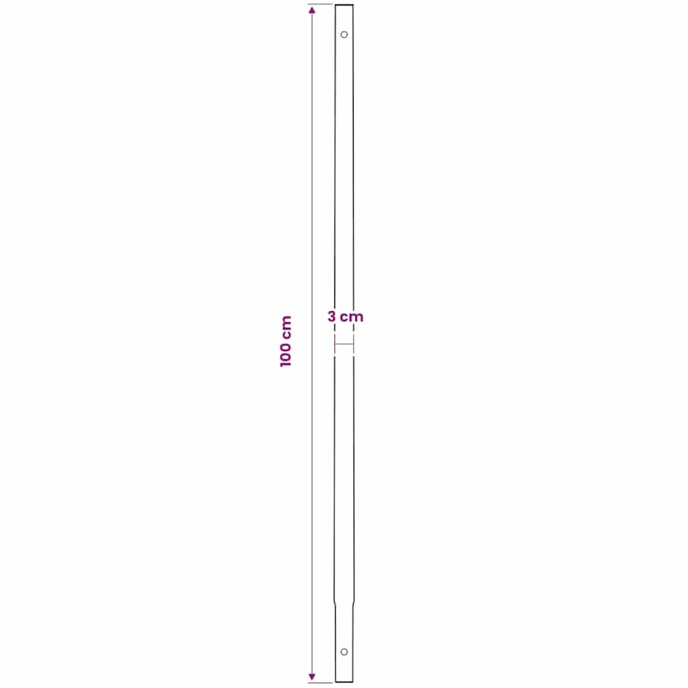 vidaXL Wiertło do gleby z uchwytem 120 mm, rura przedłużająca 9 m