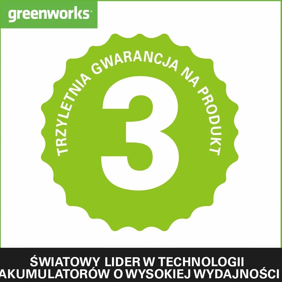 Greenworks G40Ht61 Nożyce do Żywopłotu, Zielony/Czerwony, 24,5 x 22,2 x 99,5 cm; 2,8 kg
