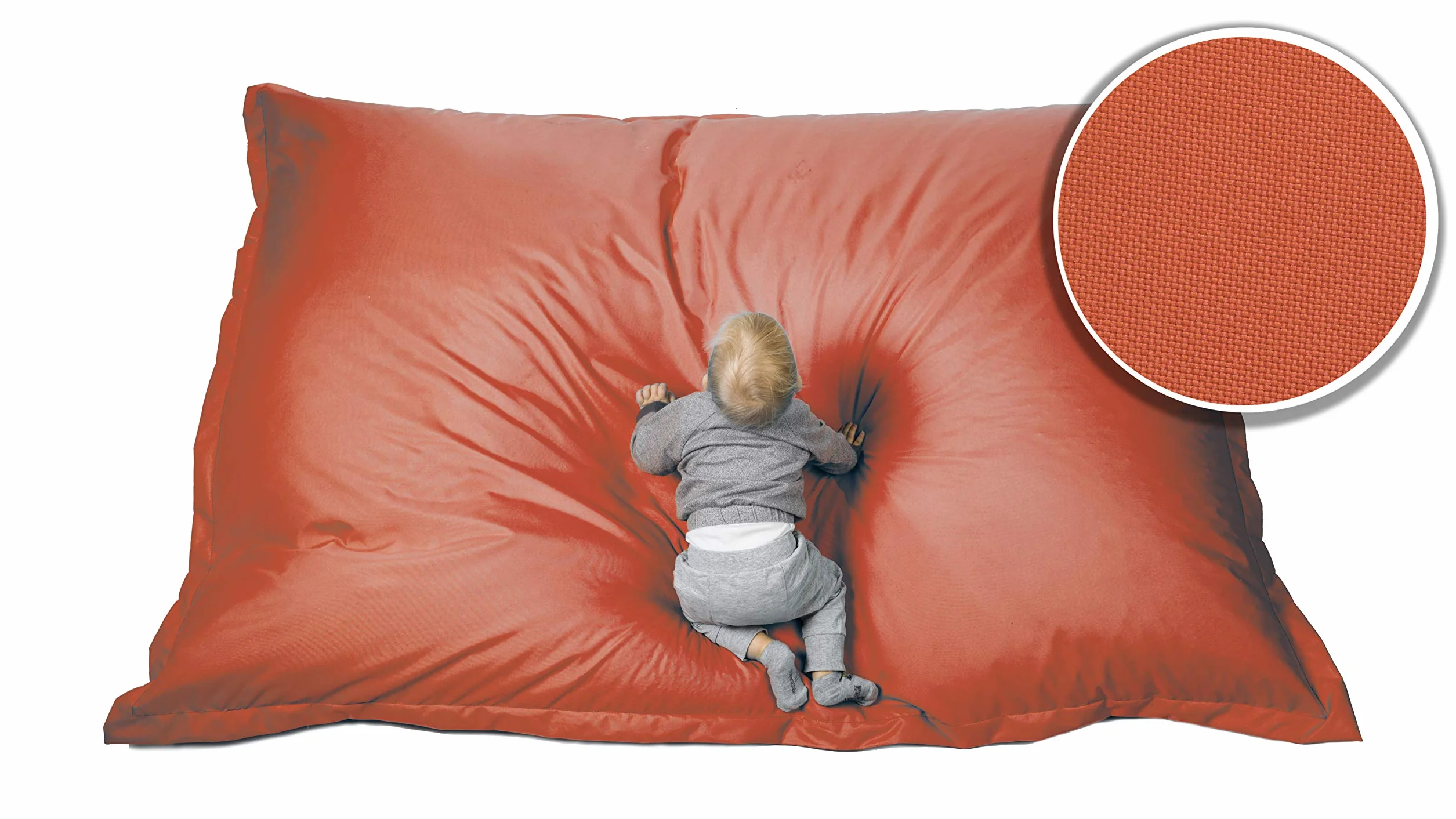 sunnypillow worek do siedzenia XXL, do użytku na zewnątrz i wewnątrz, 180 x 145 cm z wypełnieniem ze styropianu 400 l, dla dzieci i dorosłych, wiele kolorów i rozmiarów do wyboru 180 x 145cm pomarańczowy