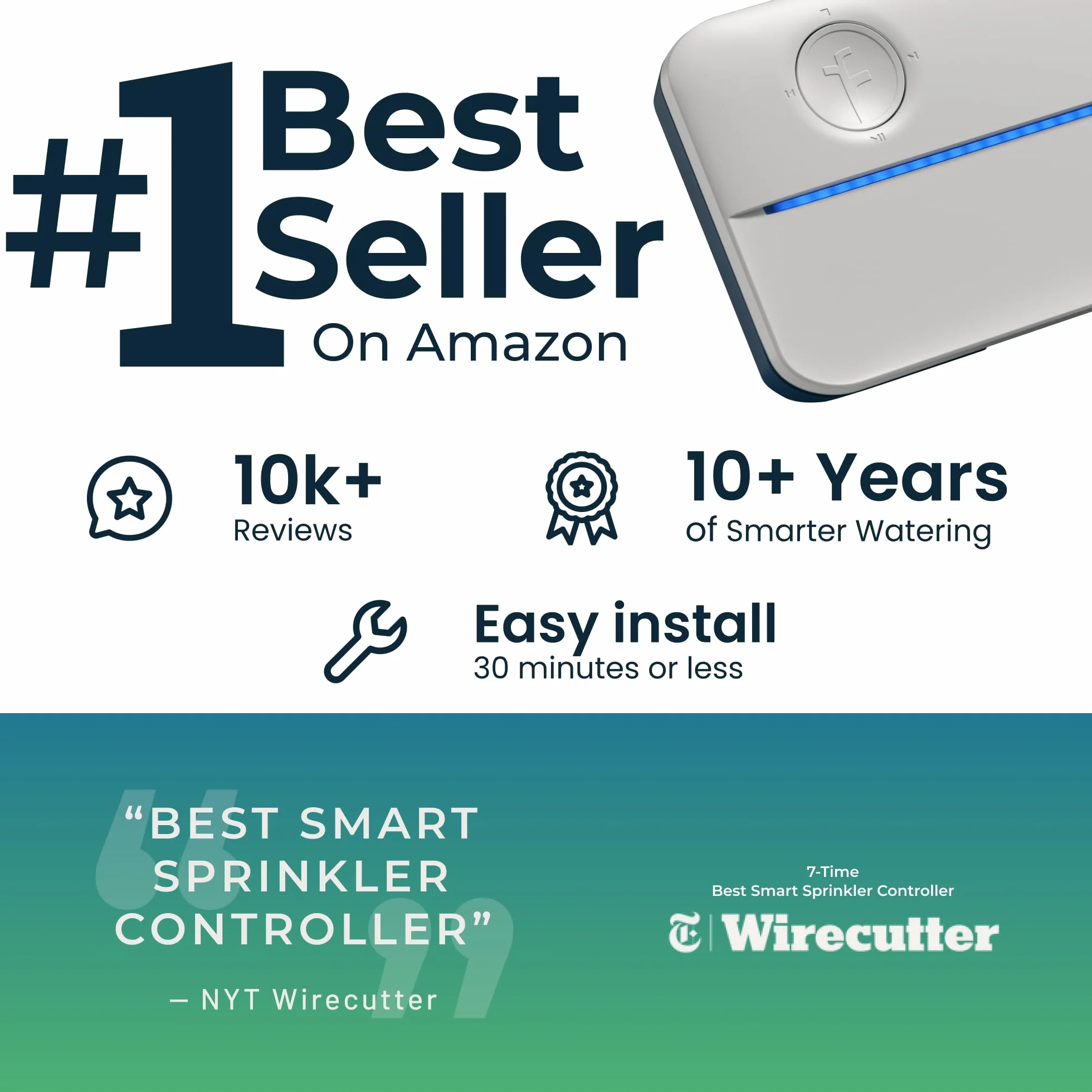 Rachio 3 inteligentny kontroler zraszaczy WiFi 16-strefowy kompatybilny z Alexa