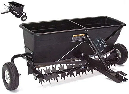 AWZ przyczepa XXL, napowietrzacz do trawnika, 102 cm, wertykulator z rozsiewaczem 5552, napowietrzacz trawnikowy, traktor ogrodowy