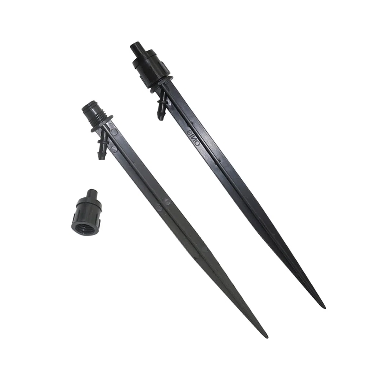 Ogrodowy system nawadniania trawnika zraszacz ogrodowy zraszacz do paznokci w ogrodzie obrotowy w kształcie litery G wąż 4/7 mm zraszacz do nawadniania rolniczego 100 sztuk