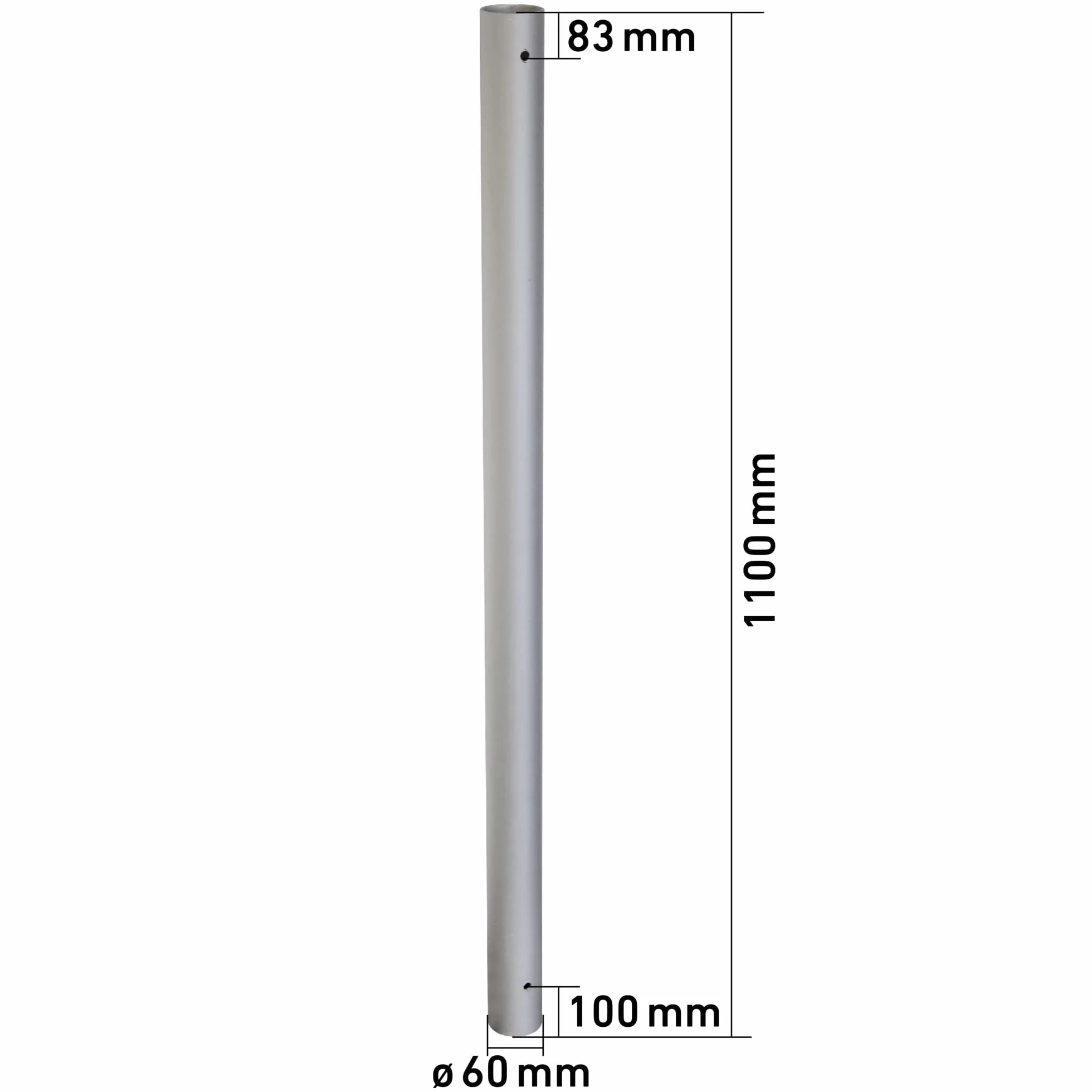 Windhager słupek przeciwsłoneczny stalowy z regulacją wysokości 242,5 cm
