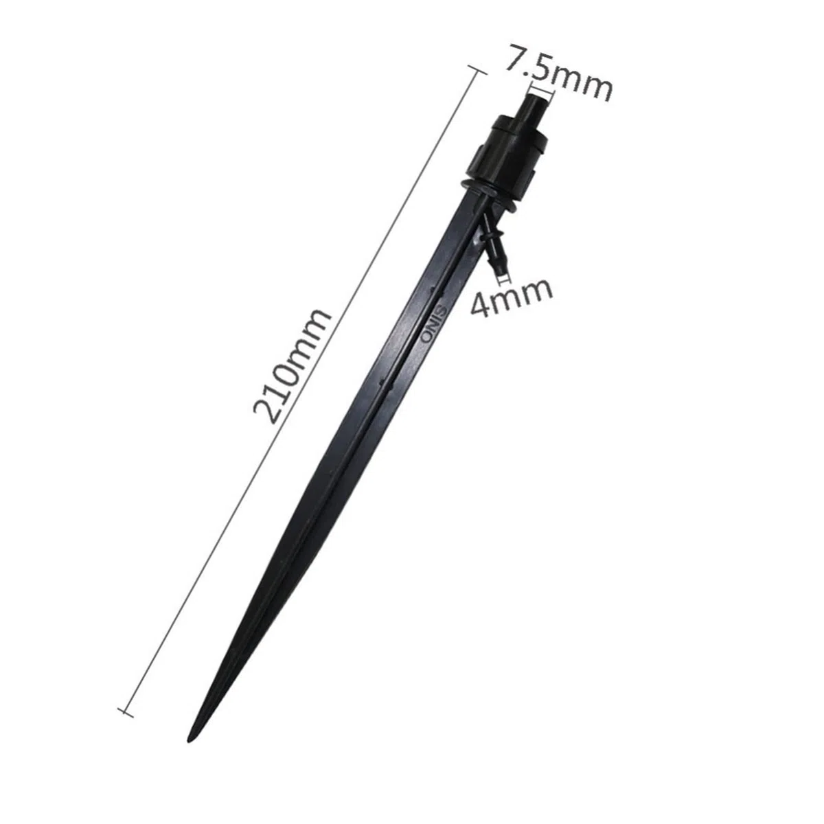 Ogrodowy system nawadniania trawnika zraszacz ogrodowy zraszacz do paznokci w ogrodzie obrotowy w kształcie litery G wąż 4/7 mm zraszacz do nawadniania rolniczego 100 sztuk