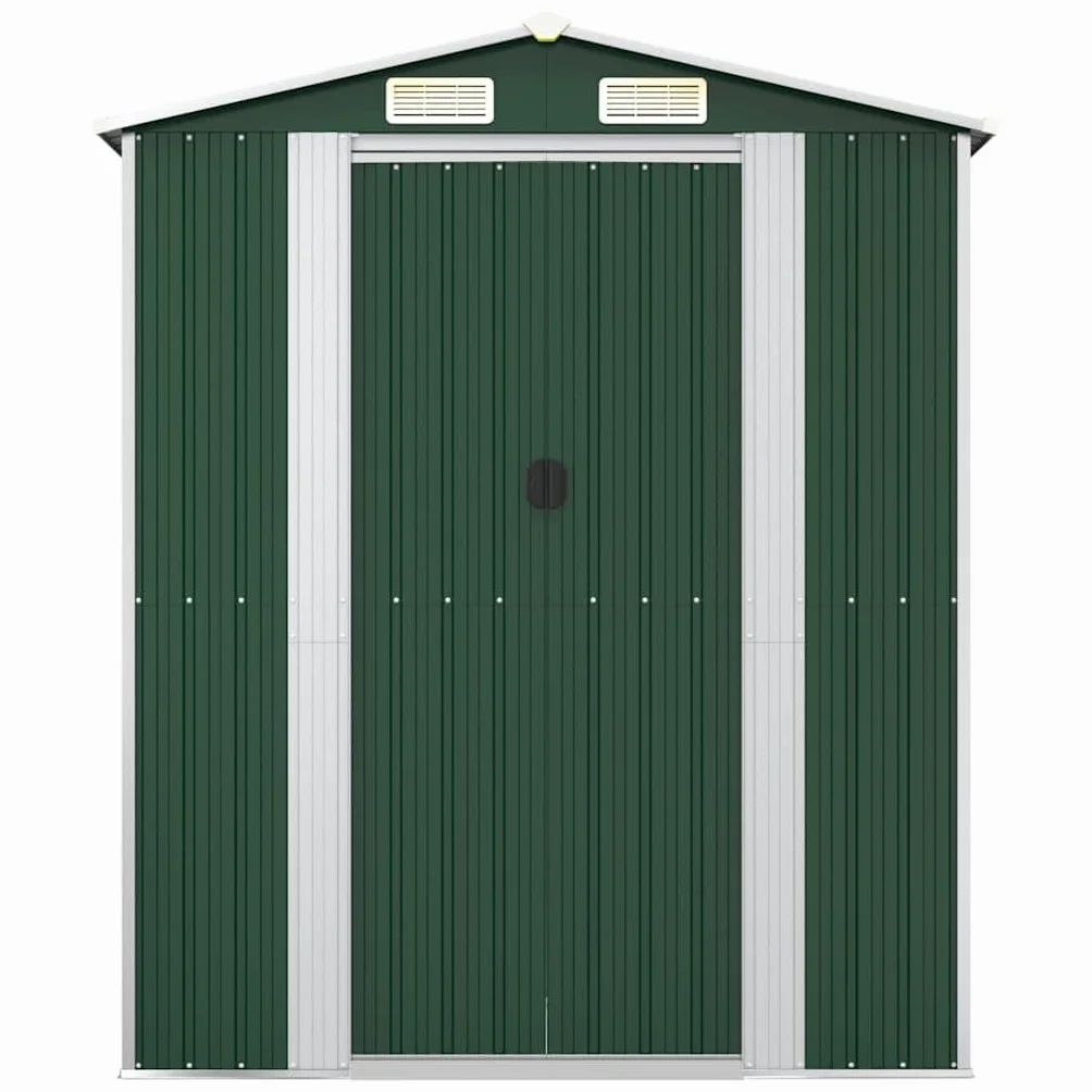 Bussandri Exclusive - Szopa ogrodowa 192x108x223 cm stal ocynkowana zielony