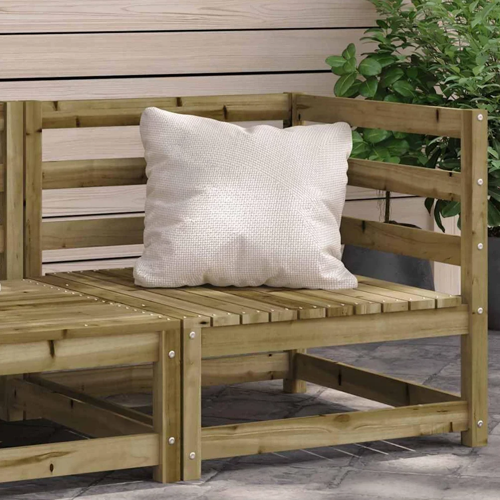 vidaXL Ogrodowa sofa narożna, 70x70x67 cm, impregnowane drewno sosnowe, kanapa ogrodowa, kanapa modułowa, siedzisko modułowe, siedzisko do ogrodu