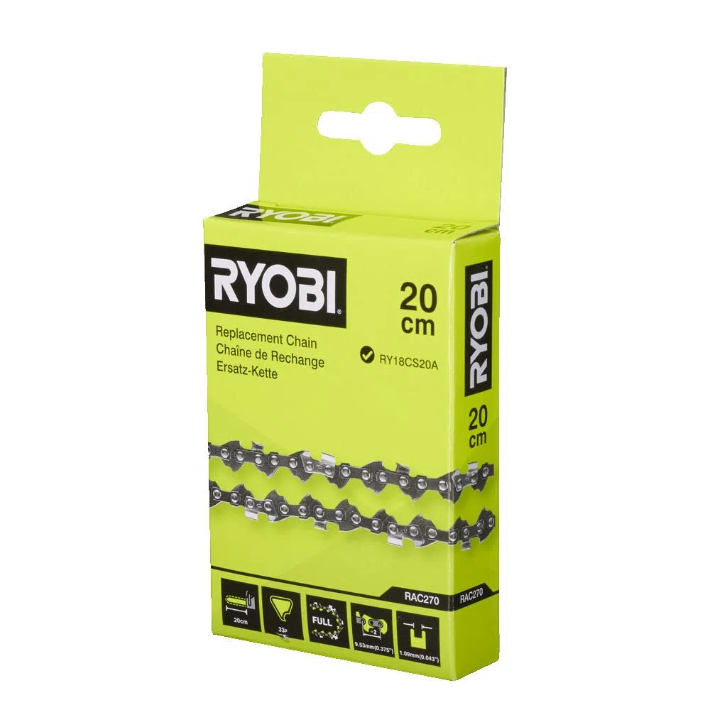 Ryobi Łańcuch 20 cm RAC270, Pasuje do RY18CS20A-0, RY18CS20A-125