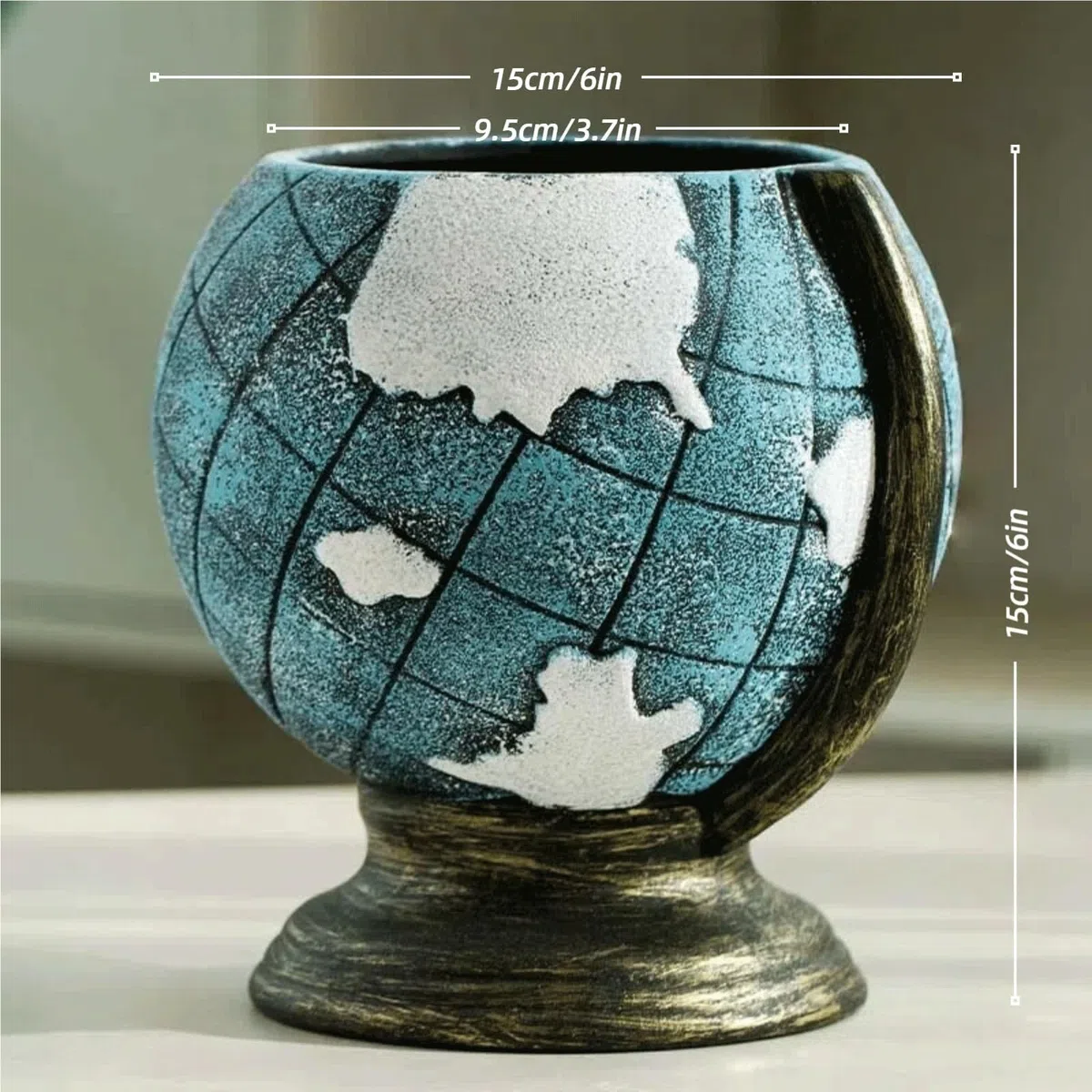 Doniczki ceramiczne 6 cali z drenażem do wnętrz, kształt balonu prezenty dla miłośników roślin