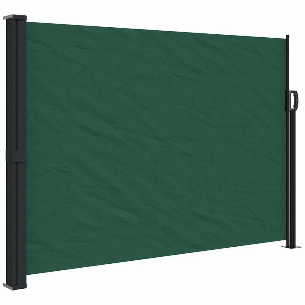 vidaXL Zwijana markiza boczna, ciemnozielona, 140x600 cm, markiza boczna, markiza pionowa, markiza pionowa na balkon, markiza balkonowa