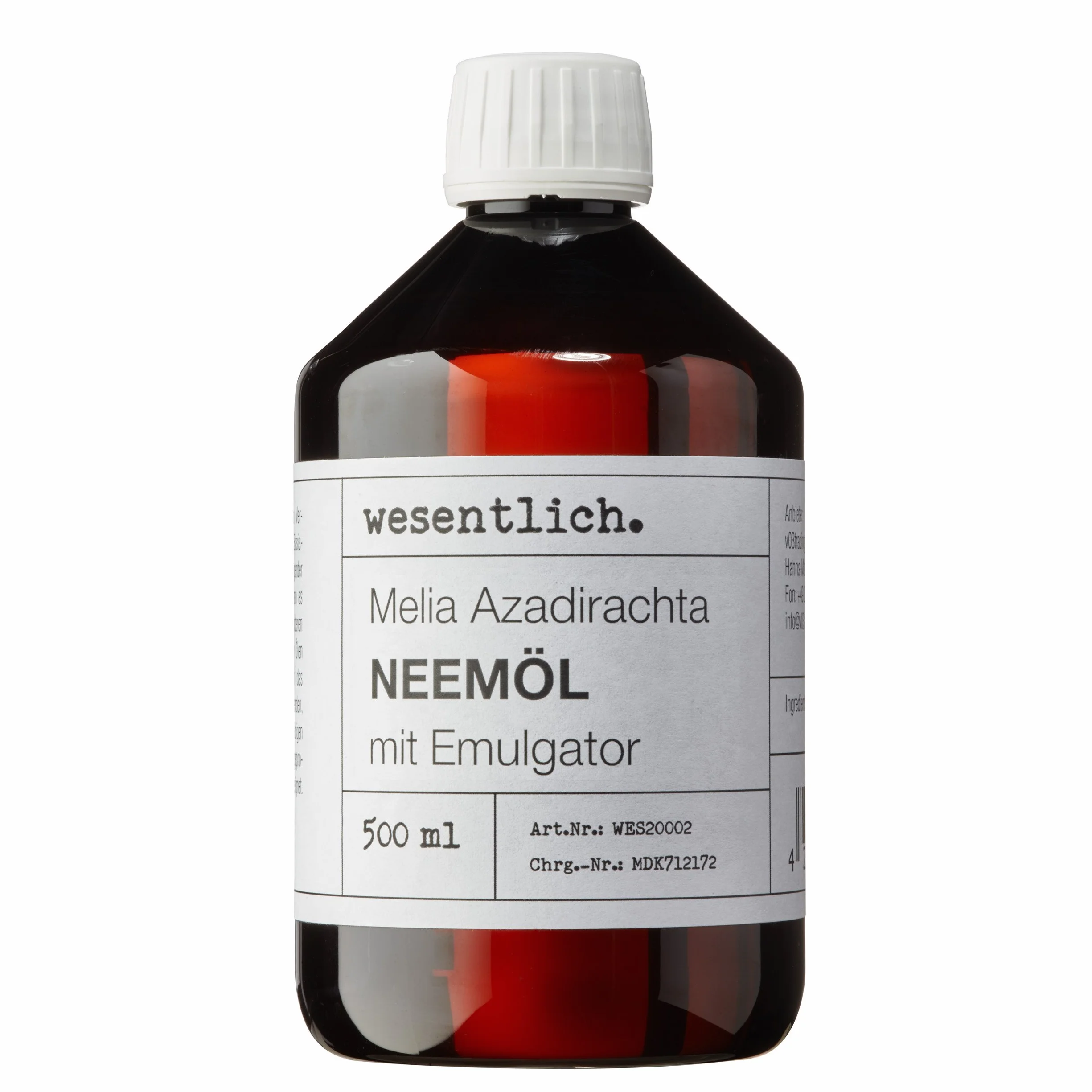 wesentlich. Olejek neem z emulgatorem 500ml - gotowy do natychmiastowego użycia