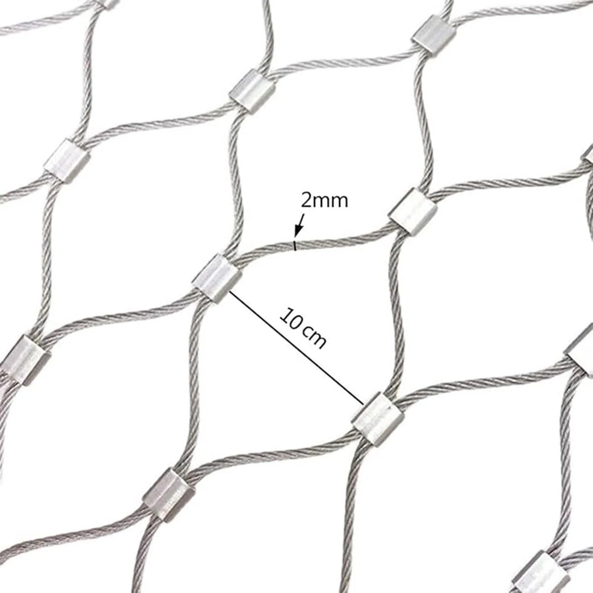 Siatka ogrodzeniowa z jeleniem na schody, ochrona przed dziećmi, siatka zapobiegająca upadkom, siatka antykradzieżowa (2 x 2 m)