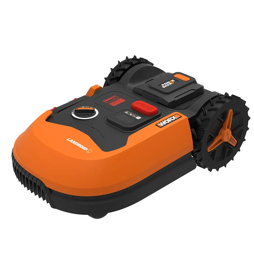 WORX LANDROID WR147E kosiarka akumulatorowa z automatyczną kosiarką, do 1000 m² (koszenie w deszczu, pływający krążek z ostrzem, sterowanie aplikacją, obciążenie boczne, cięcie krawędziowe, cisza