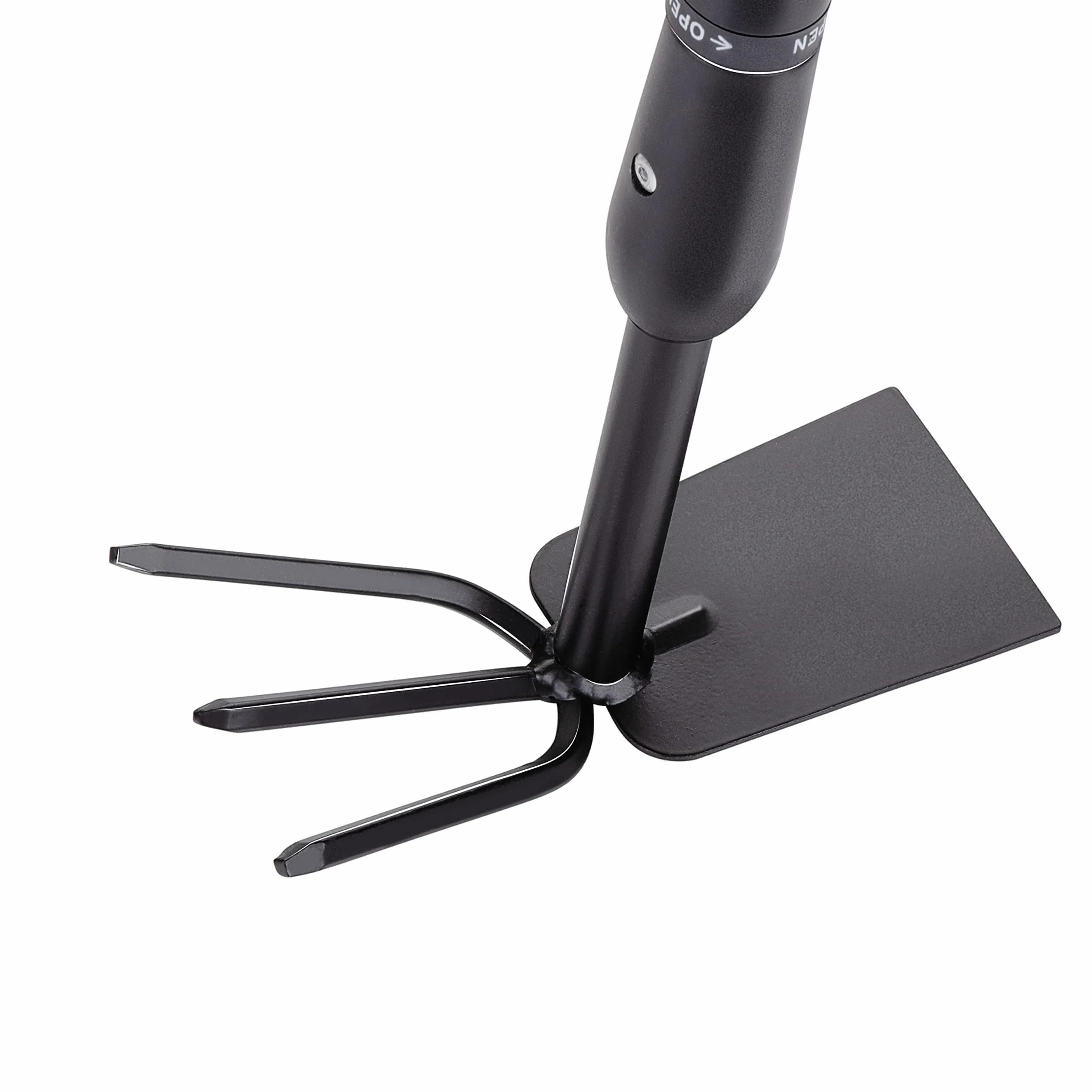 BLACK+DECKER Kultywator – grabie ogrodowe i motyka – regulowana długość 66-101 cm – uprawa i pielenie – czarny/pomarańczowy