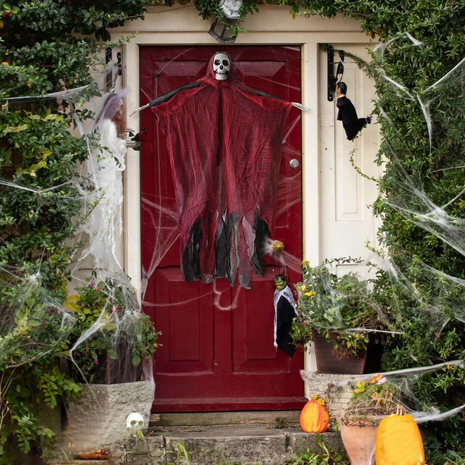 Halloween szkielet duch czaszka dekoracja zewnętrzna