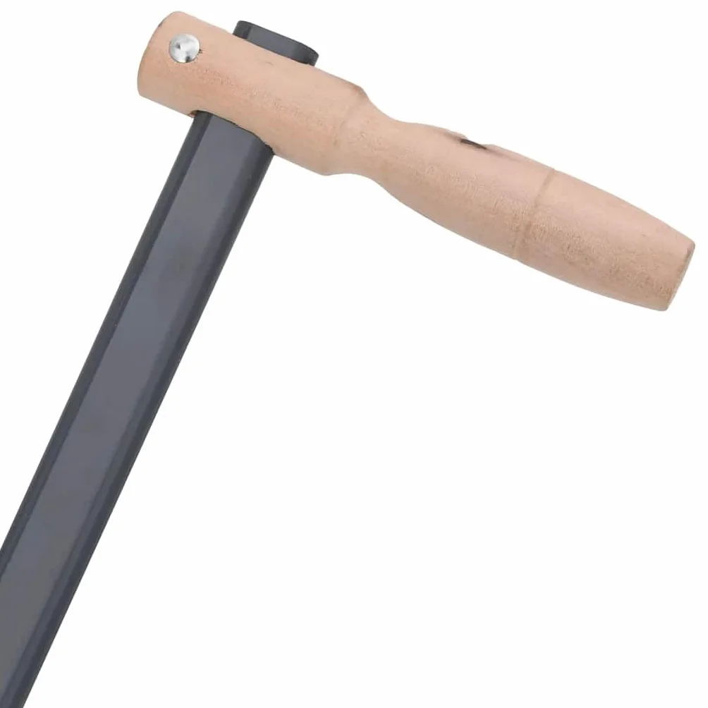 Kosa 145 cm z kamieniem szlifierskim, stalowym ostrzem i drewnianymi uchwytami, 2 uchwyty, długość liścia 59 cm, do chwastów trawy i lekkiego zarośla podczas pielęgnacji ogrodu