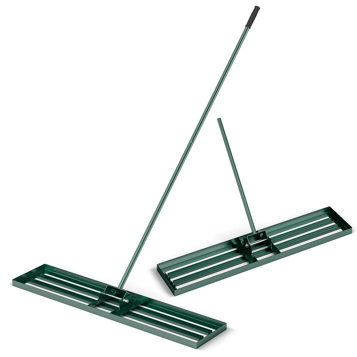 Grabie wyrównujące trawnik, 30/36/42 x 10 cm, wyrównywacz trawnika z ergonomicznym uchwytem 77 cm, wytrzymałe grabie do wyrównywania gleby w ogrodzie, na polu golfowym i w gospodarstwie (36