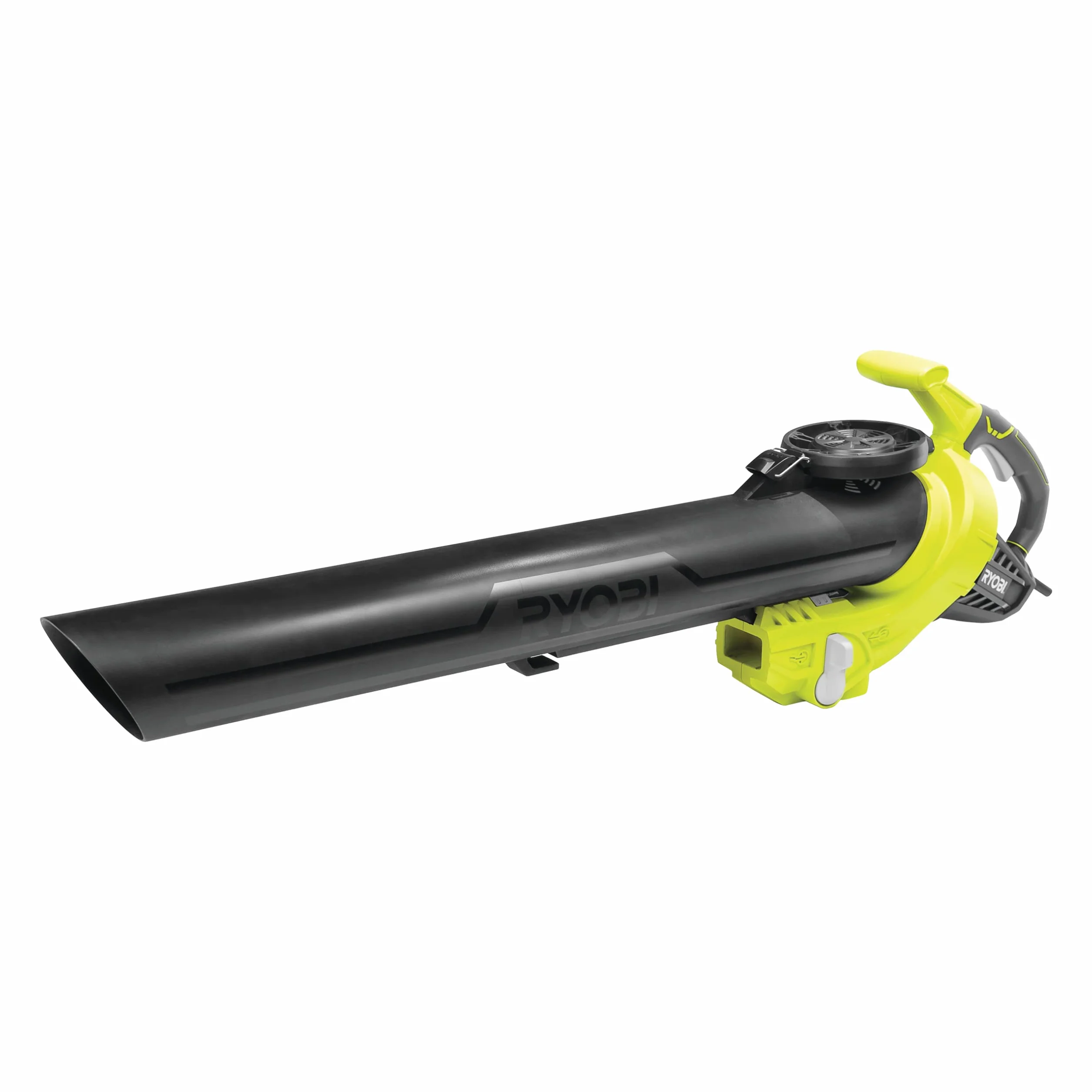 Ryobi RBV3000CESV 5133002190 Elektryczny Odkurzacz do Liści, 3000 W, z Workiem na Trawę 45 L, Prędkość Powietrza 375 km/h, do Mokrych Liści