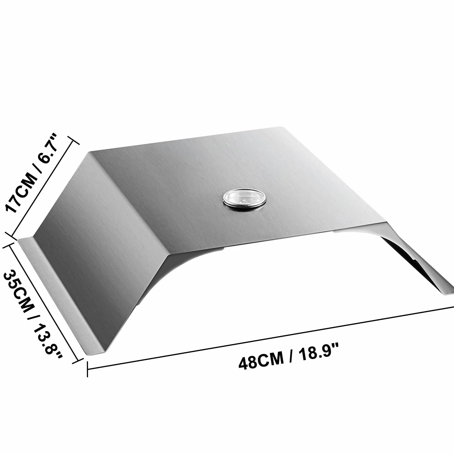 VEVOR Zestaw pieca do pizzy, grill ze stali nierdzewnej, zestaw do robienia pizzy do większości grillów węglowych 56 cm, zestaw pieca do pizzy zawierający komorę do pizzy, okrągły kamień do pizzy 33