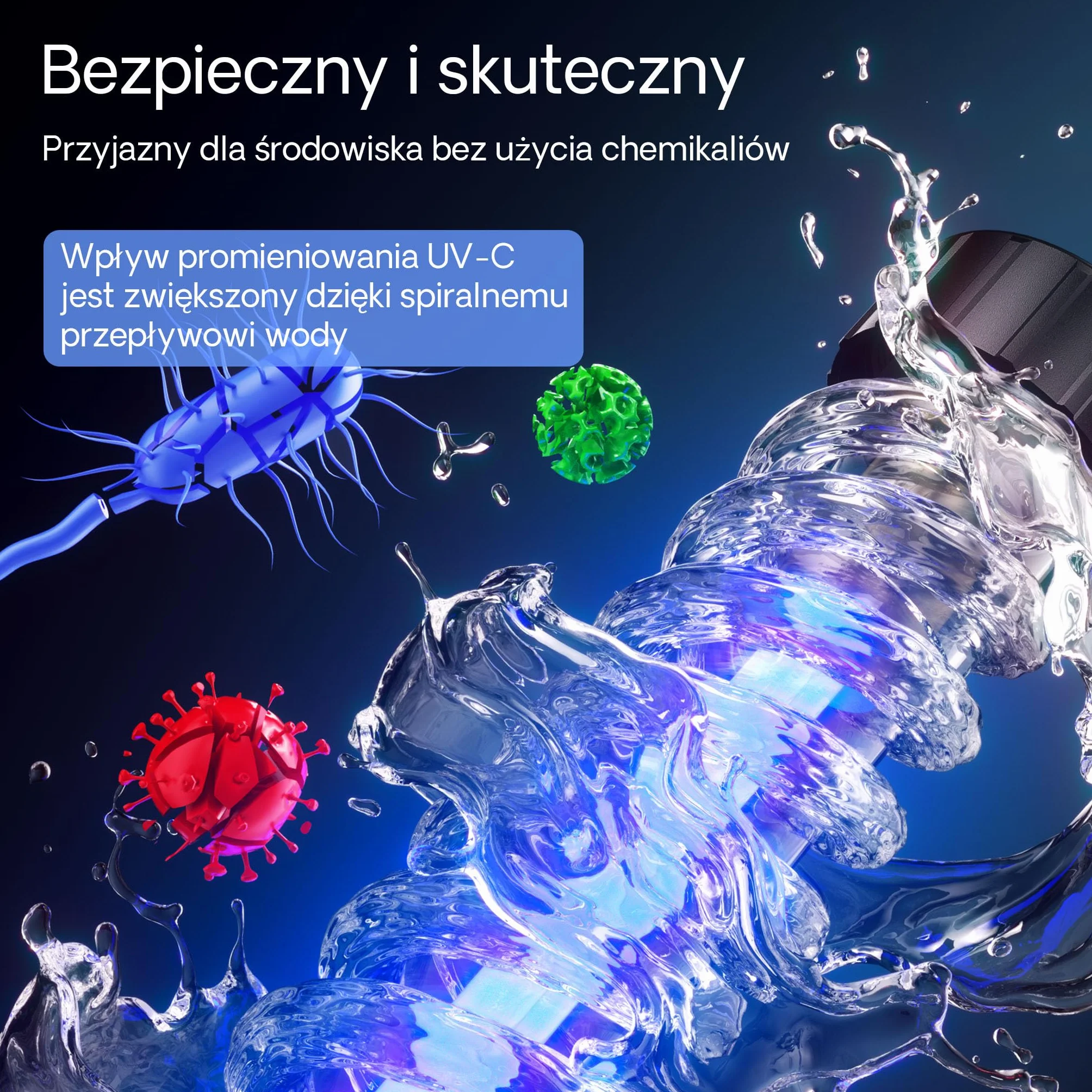 SunSun CUV-136 sterylizator UV-C do oczka wodnego i stawu, lampa uv do eliminacji glonów i bakterii, filtr do oczek wodnych 36 W energooszczędny