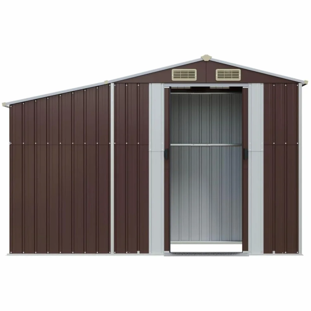 Braun Domek ogrodowy na narzędzia stal ocynkowana 277x93x179 cm
