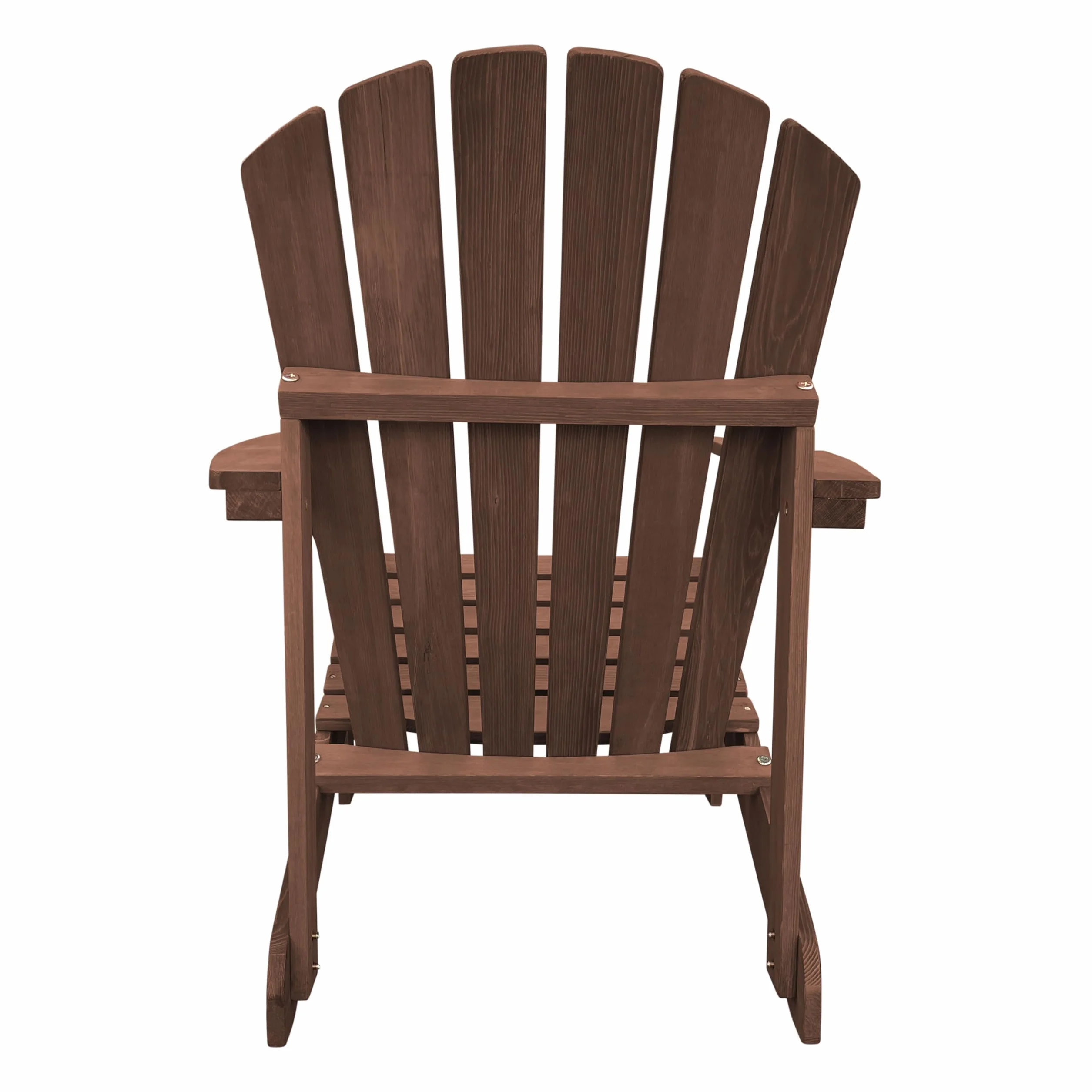 AXI Carmen Adirondack Krzeslo, krzeslo ogrodowe z drewna, kolor kawowy | drewniane krzesla ogrodowe dla 1 osoby/lezak/fotel wypoczynkowy z podlokietnikiem | 90,5 x 78,4 x 93 cm
