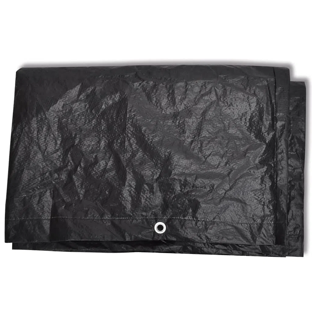 Akcesoria do mebli ogrodowych pokrowce na meble ogrodowe 2 szt. 8 oczek 135 x 135 x 90 cm pokrowce na meble ogrodowe