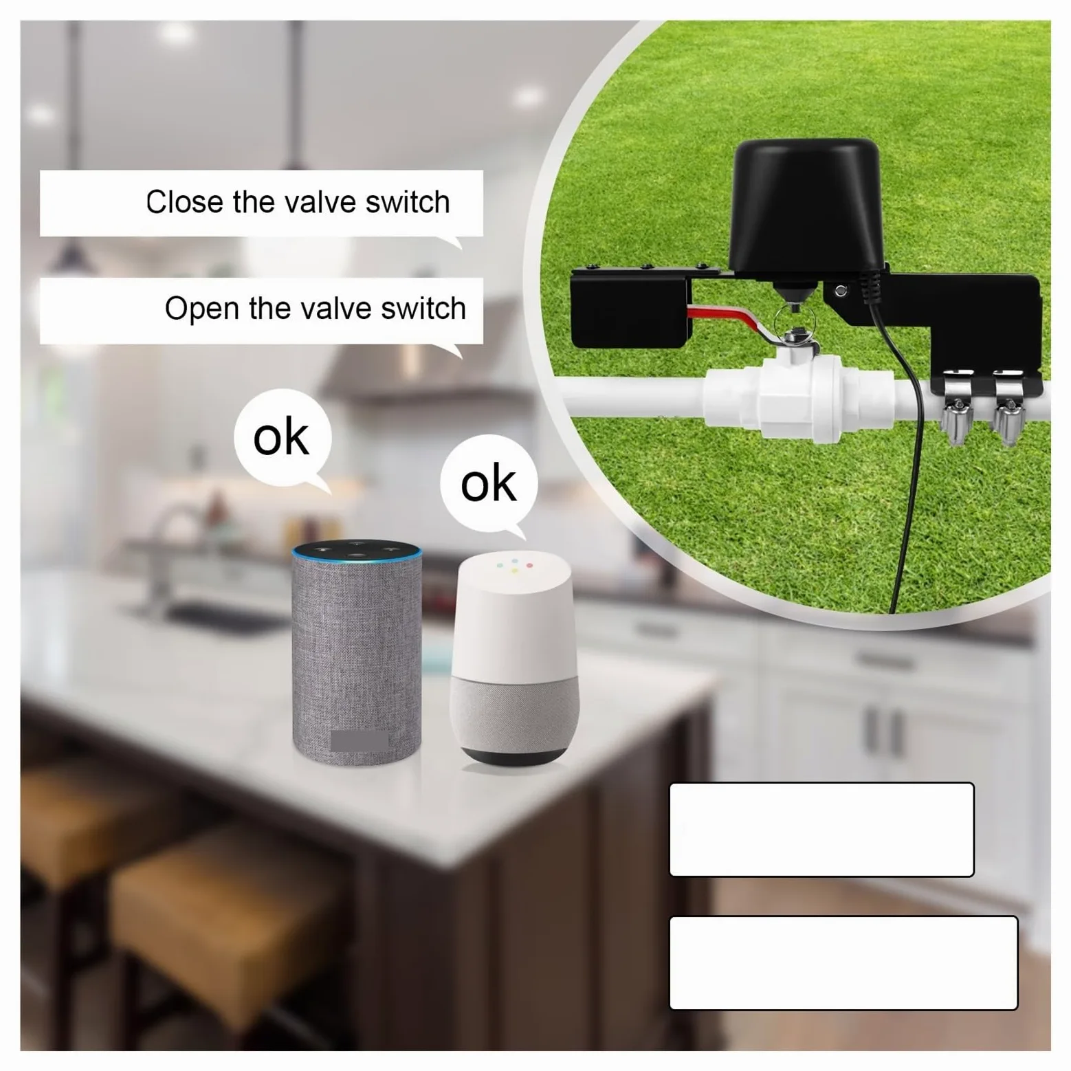 Tuya WiFi Zigbee Automatyczny Sterownik Zaworu Gazowego Podgrzewacza Wody Inteligentny Manipulator Zdalnego Sterowania W Domu Praca OszczęDność Wody(Zigbee)