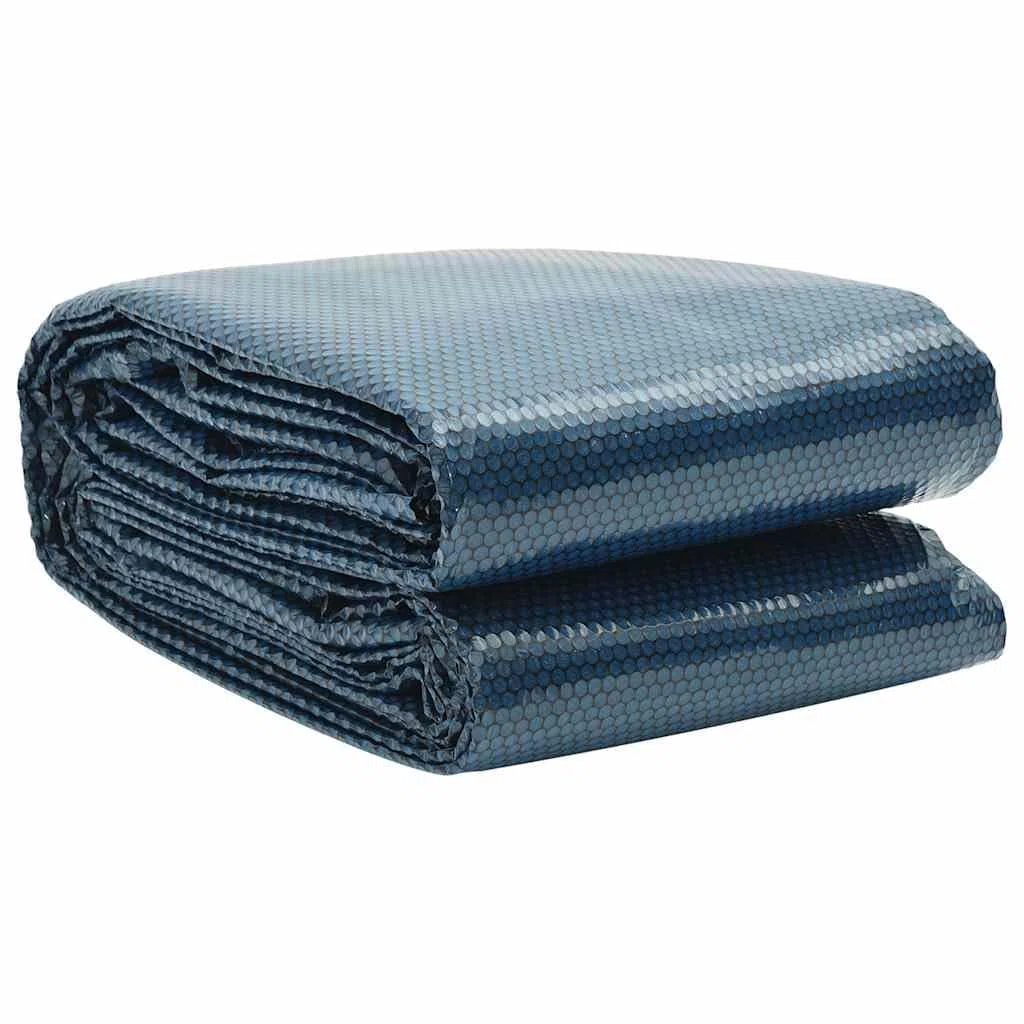 Ruchoma plandeka solarna do basenu PE 600 x 400 cm czarno-niebieska | Redukuje parowanie wody, zmniejsza zużycie środków chemicznych, łatwa instalacja, do mniejszych basenów