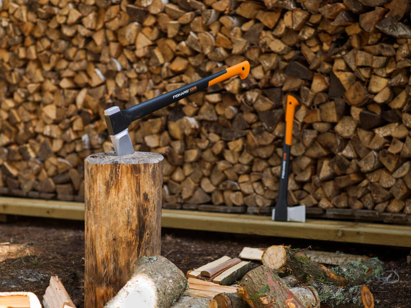Fiskars X-Series Siekiera X25 77 cm Czarny Pomarańczowy