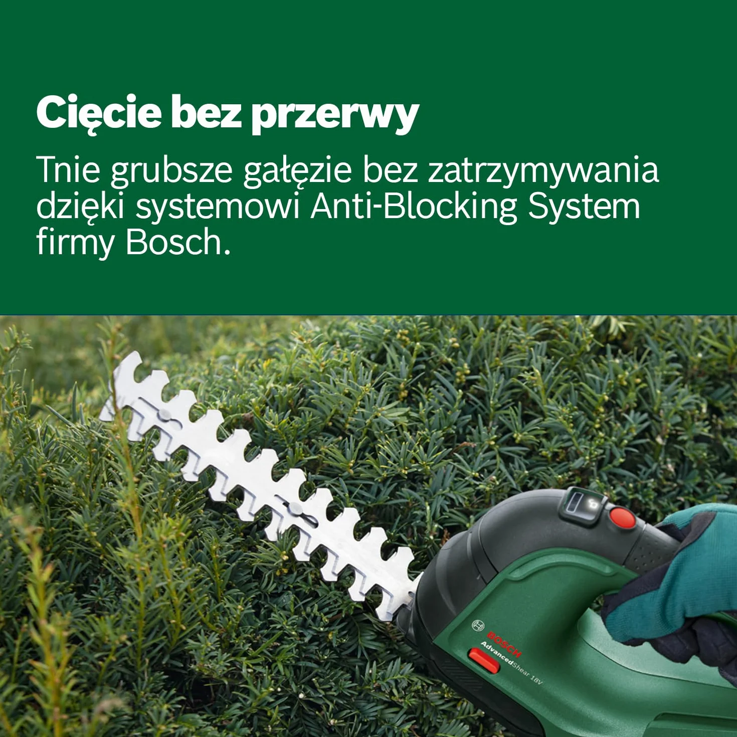 Bosch AdvancedShear 18V-10 Nożyce do trawy 18V 2.0 Ah 85 m²