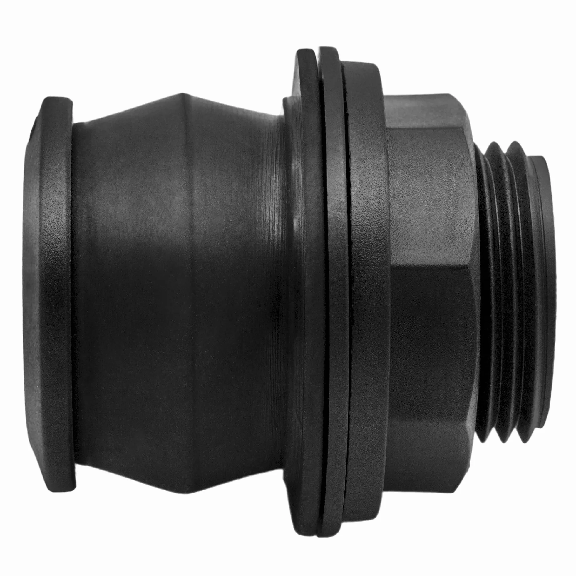 VARIOSAN PUSH-IN przepust zbiornika 16362, 1 1/2" x 1 1/4", PP, czarny
