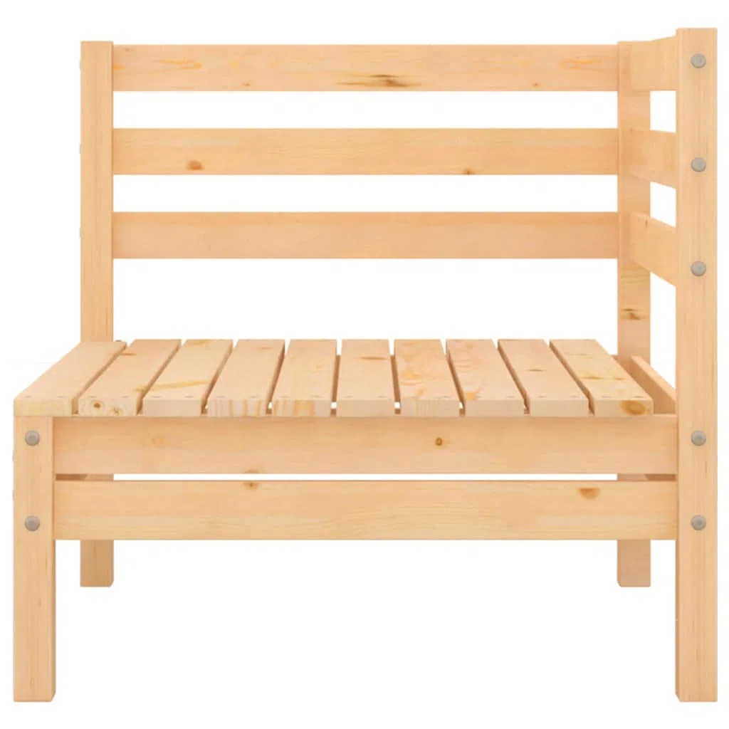 3-częściowy zestaw wypoczynkowy ogrodowy z litego drewna sosnowego, sofa do użytku na zewnątrz i meble ogrodowe ze stołem, balkonem i salonem, odporny na warunki atmosferyczne, modułowy leżak