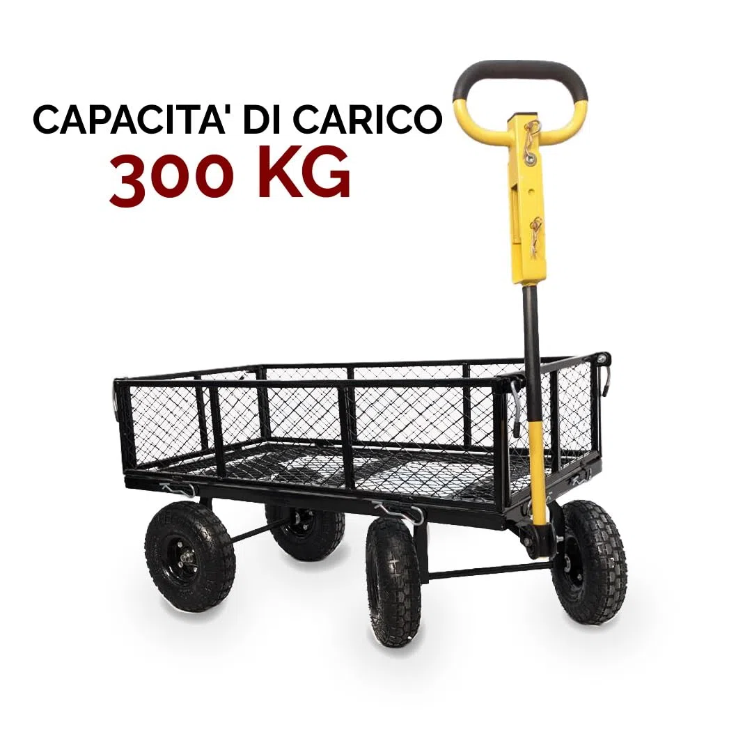 Wózek ręczny z rozkładanymi bokami obciążenia, maks. 300 kg, do 300 kg