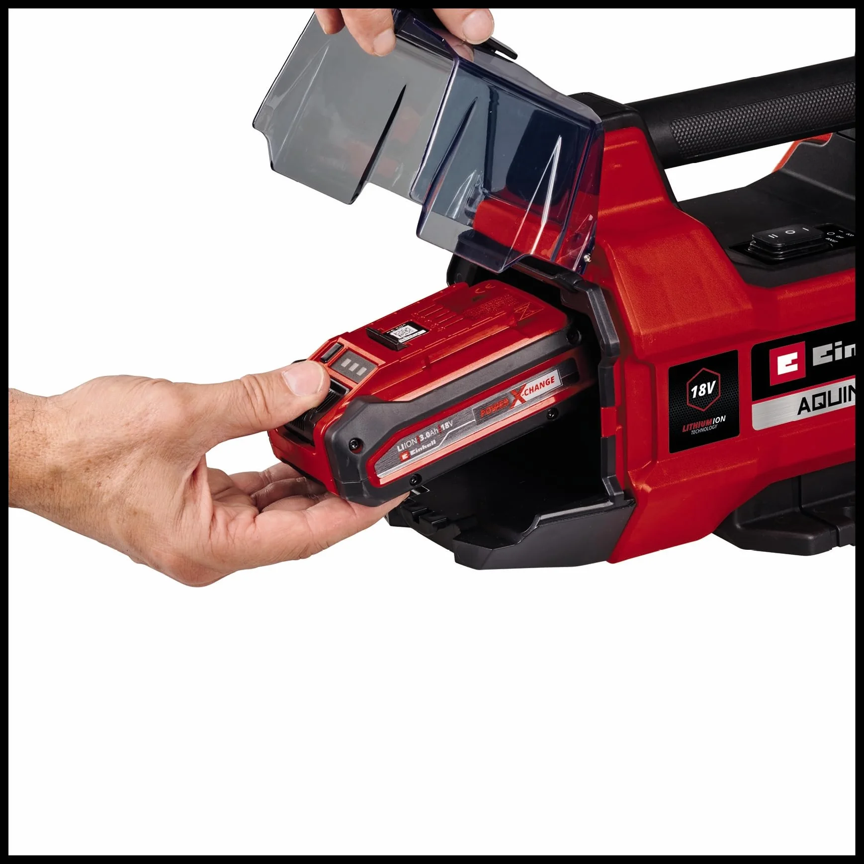 Einhell akumulatorowa pompa ogrodowa AQUINNA 18/28 Power X-Change (18 V, wyd. przepływu 2800 l/h, maks. wysokość 25 m, tryb ECO/Boost, zabezpieczenie przed przeciążeniem i mrozem, bez akumulatora)