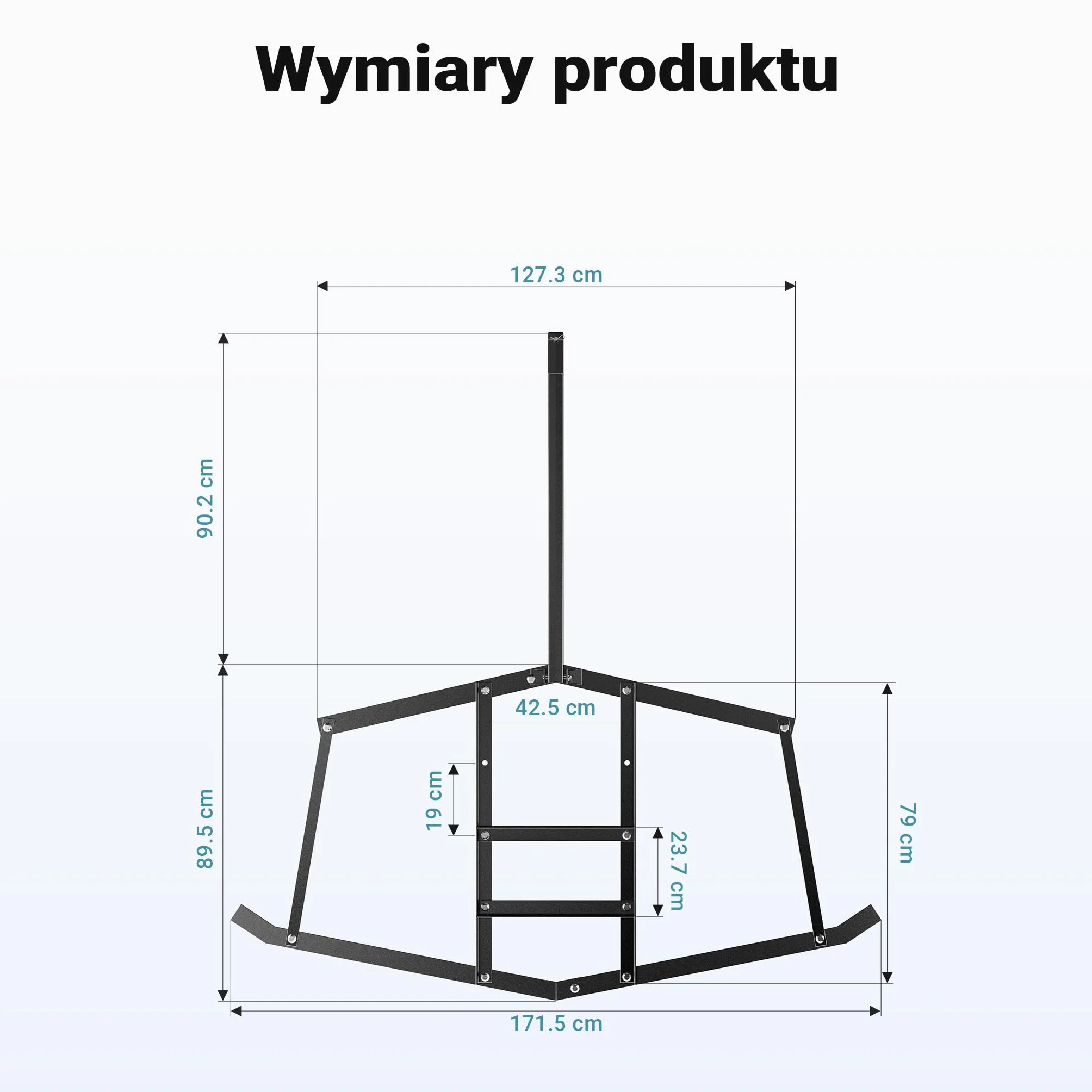 Wiltec Brona 172 x 90 cm do kosiarek i ATV, brona łąkowa ciągniona 66" do uprawy i wyrównywania gleby