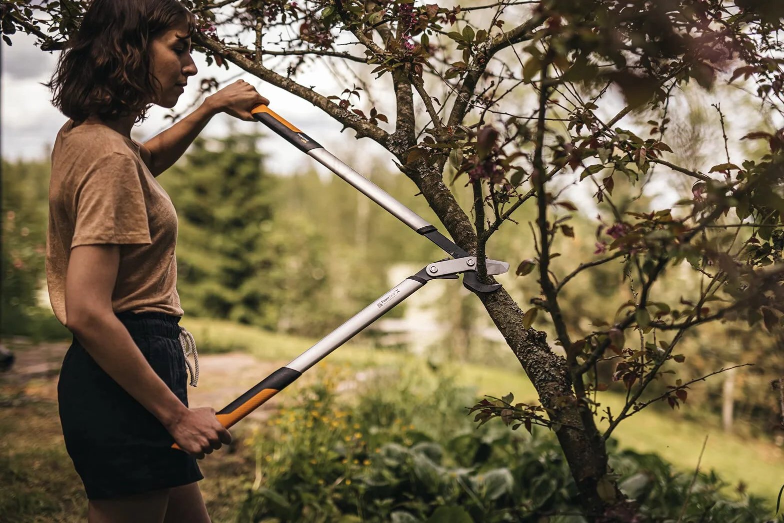 Fiskars Powergear X Sekator Ogrodniczy, Wielokolorowy, LX 98