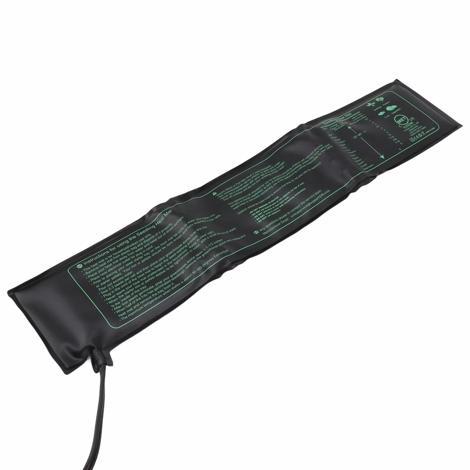 Mata grzewcza do roślin elektrycznych, wodoodporna poduszka grzewcza do sadzonek do hydroponiki w pomieszczeniach, kiełkowanie sadzonek w zimie (wtyczka UE 220 V)