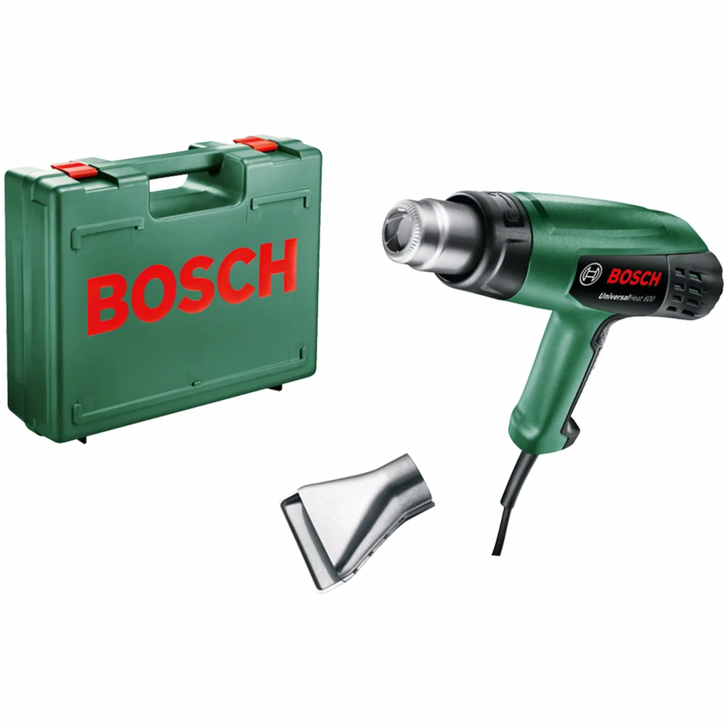 Bosch Home and Garden Home and Garden Universal Heat 600 dmuchawa gorącego powietrza (1800 W, temperatura: 50/300/600°C, w walizce), 06032A6101