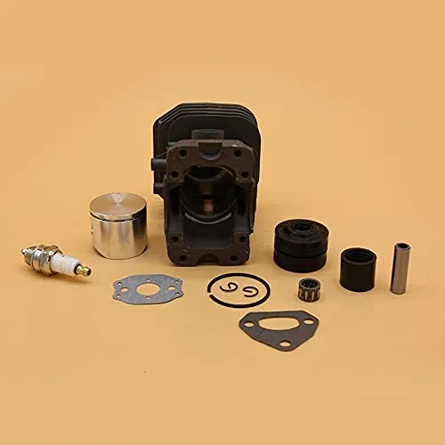 38MM &40MM pierścień tłokowy cylindra uszczelka olejowa świeca zapłonowa zestaw do silnika nadające się do Husqvarna 141 142 136 137 części silnika do piły łańcuchowej gazu (Size : HUS142 40MM)