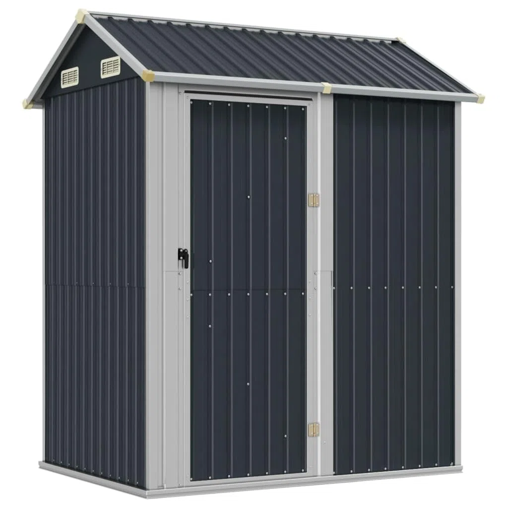 ShGaxin Antracyt domek ogrodowy 192x152,5x237cm stal ocynkowana, domek ogrodowy, domek do przechowywania ogrodu, domek na narzędzia ogrodowe