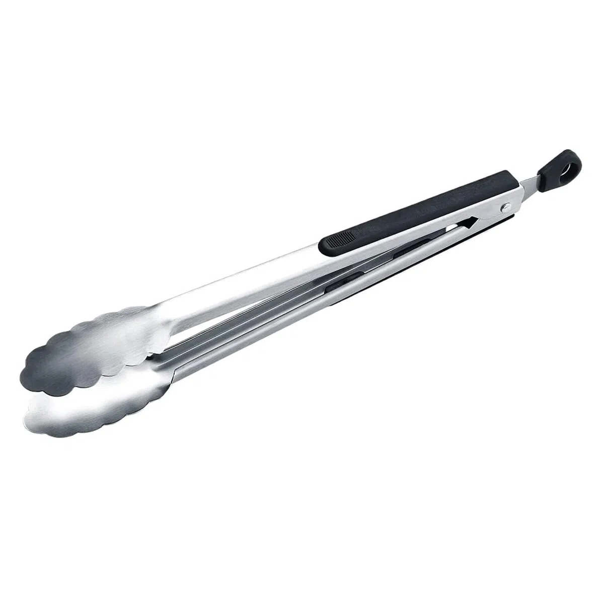 Szczypce Grilla Szczypce Do Grilla Ze Stali Nierdzewnej Zapobiegające Oparzeniom, Odpowiednie Gotowania Steków Kuchenne(Black,34cm)