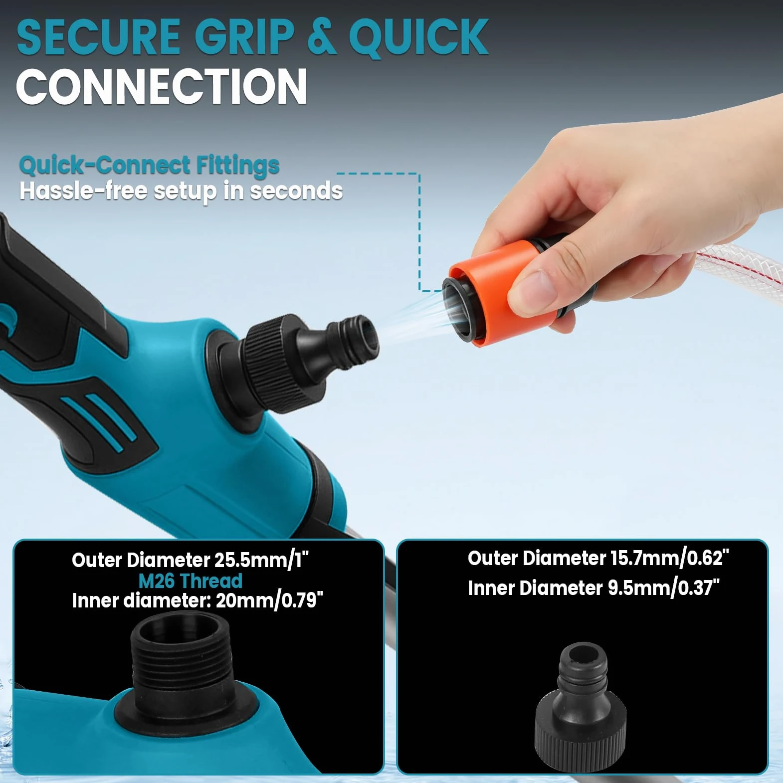 Bezprzewodowa pompka transferowa wody do Makita 18 V, przenośna pompa zanurzeniowa 2736 l/h i podnośnik 5 m, do ogrodu, stawu, łodzi, kampera, beczek przeciwdeszczowych, bez baterii