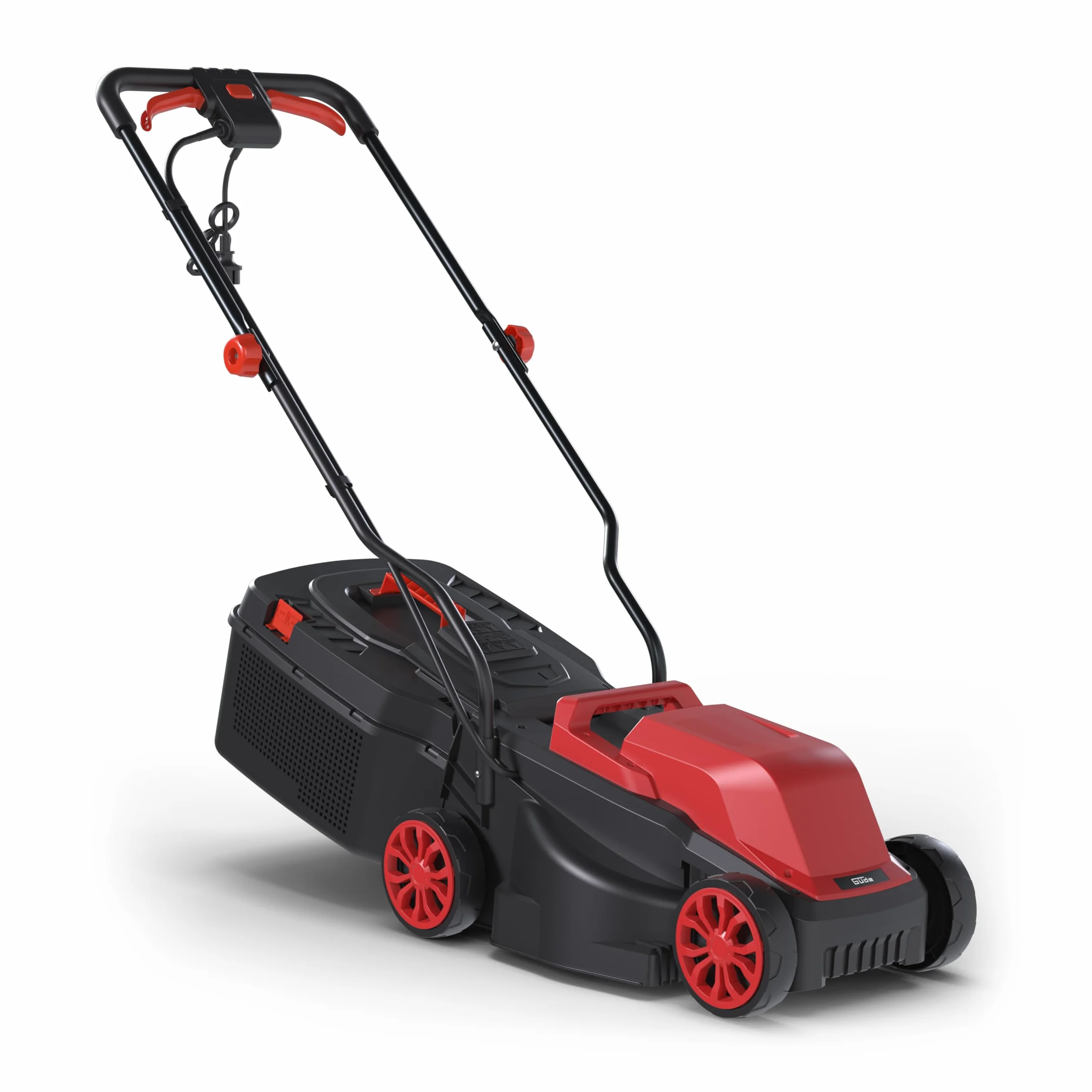 Güde Kosiarka elektryczna 320/1300 (230 V, 1300 W, prędkość obrotowa silnika 3500 obr./min, szerokość cięcia 32 cm, kosz na trawę 30 l, 3-stopniowa regulacja wysokości koszenia 25-65 mm, rozmiar opon